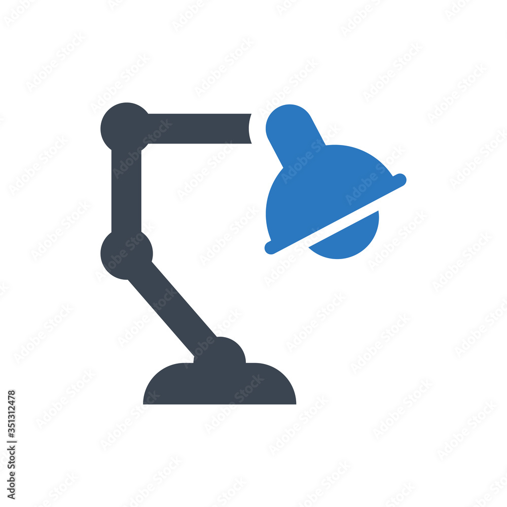 Desk lamp icon Desk lamp icon