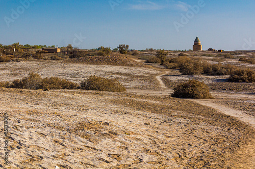 Landscape of the ancient Konye-Urgench, Turkmenistan. photo