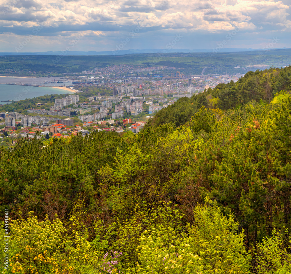 Beautiful landscape over city of Varna in Bulgaria
