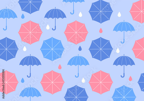 梅雨のイメージイラスト。傘。