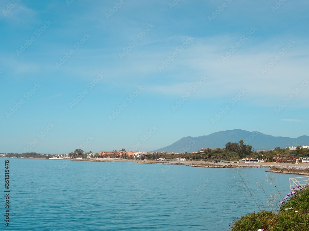 View of the bay of Puerto Banus, Marbella