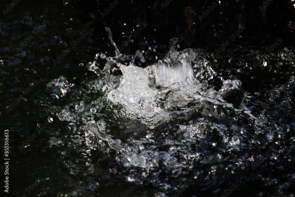 Obraz premium Textura de una salpicadura de agua. 