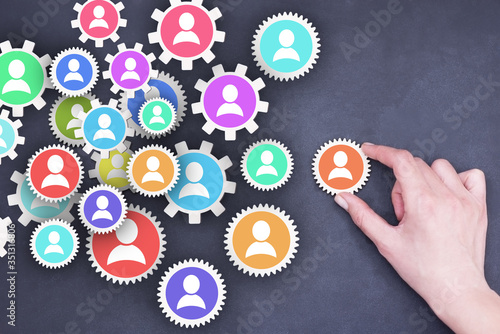 Human resources management or increase teamwork performance and leadership co...