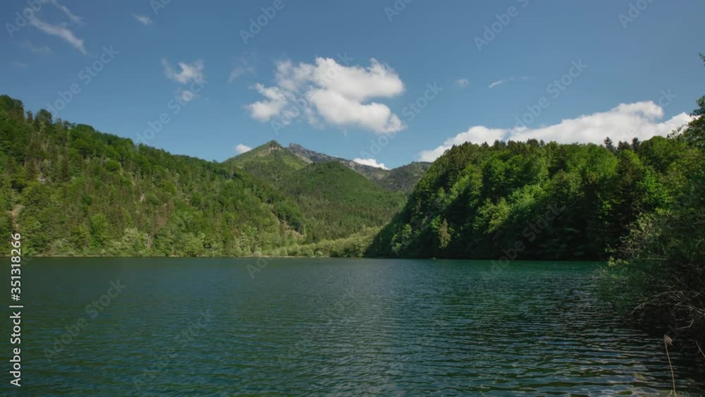 Picturesque scenery of lake and mountains during whole year Picturesque scenery of lake and mountains during whole year