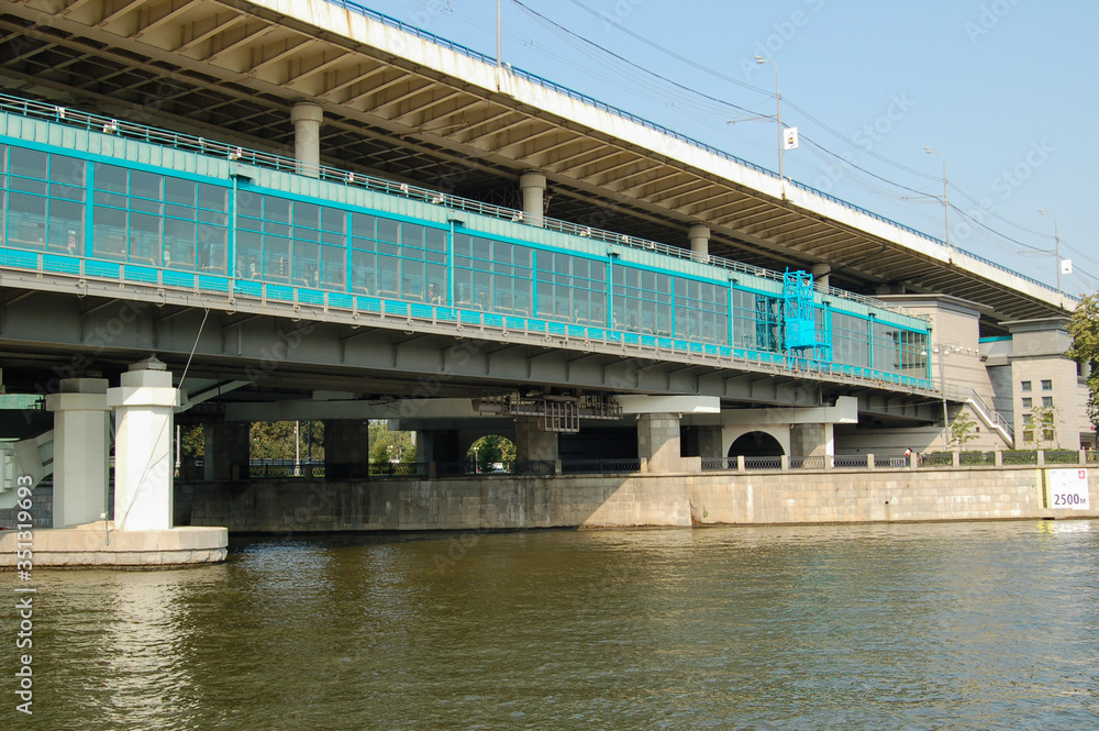 Fototapeta premium under the bridge view from water