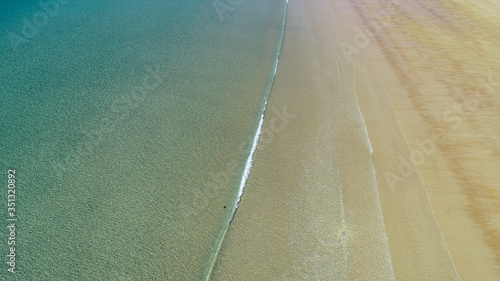 Aerial view of Five Rocks Beach, Byfield National Park, Byfield, Queensland, Australia photo