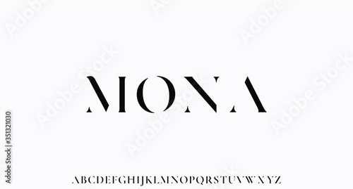 MONA. the luxury and elegant font glamour style photo