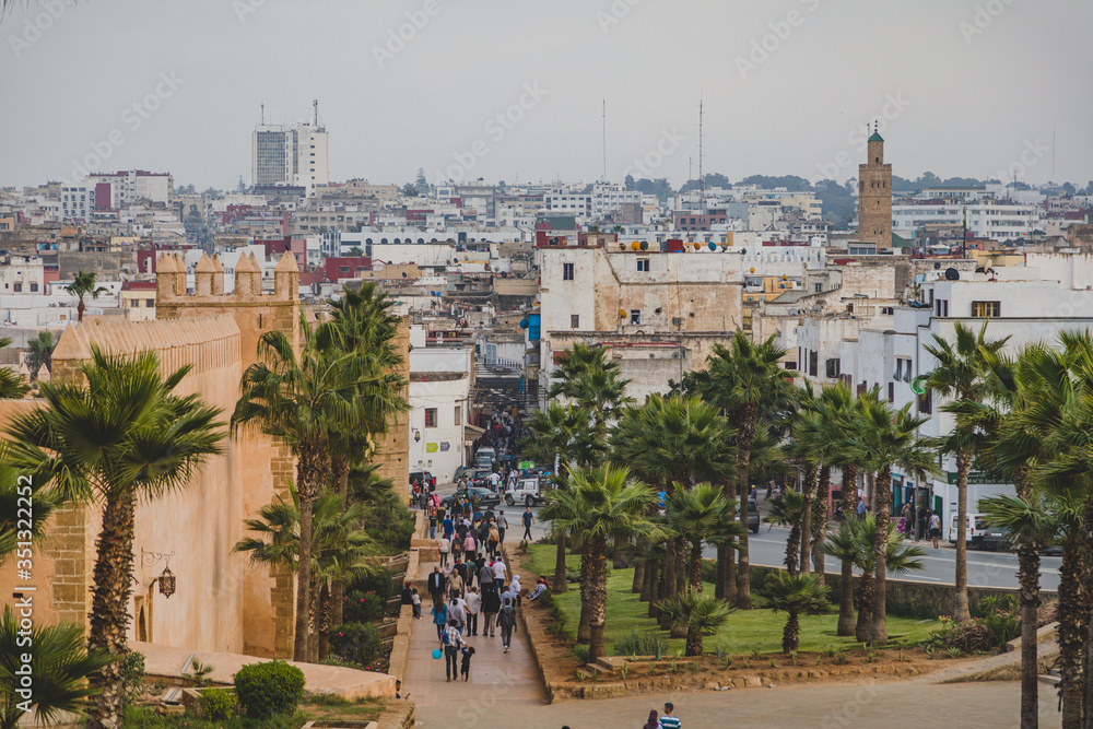 panoramic view of Rabat, Morocco