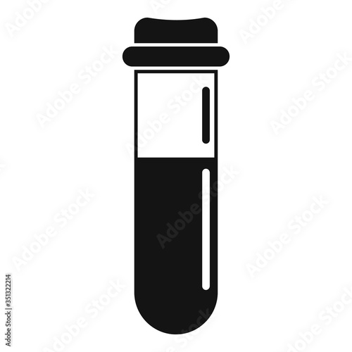 Lab test blood icon. Simple illustration of lab test blood vector icon for web design isolated on white background