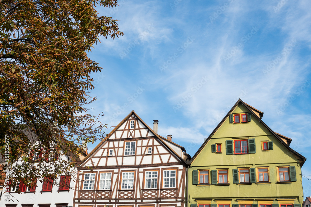 colorful houses. Esslingen am Neckar, Germany colorful houses. Esslingen am Neckar, Germany