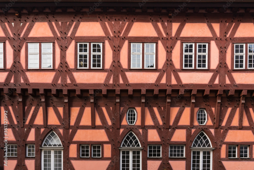 Fototapeta premium colorful half timbered house in Esslingen, Germany