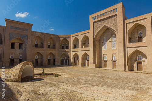 Courtyard in the old town of Khiva, Uzbekistan