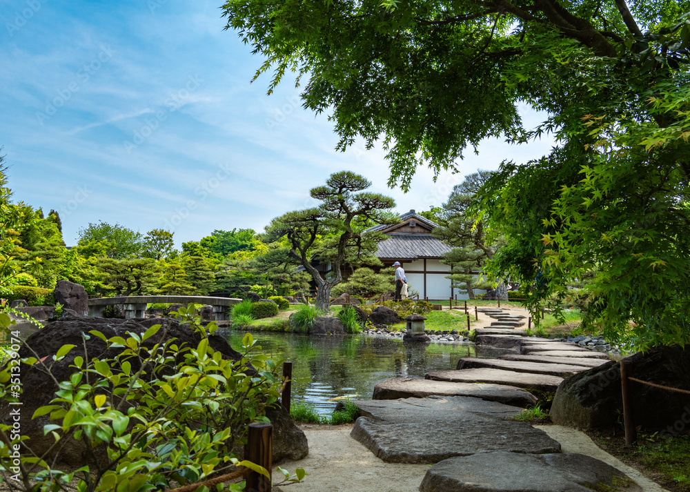 Fototapeta Koko-en garden in Himeji city
