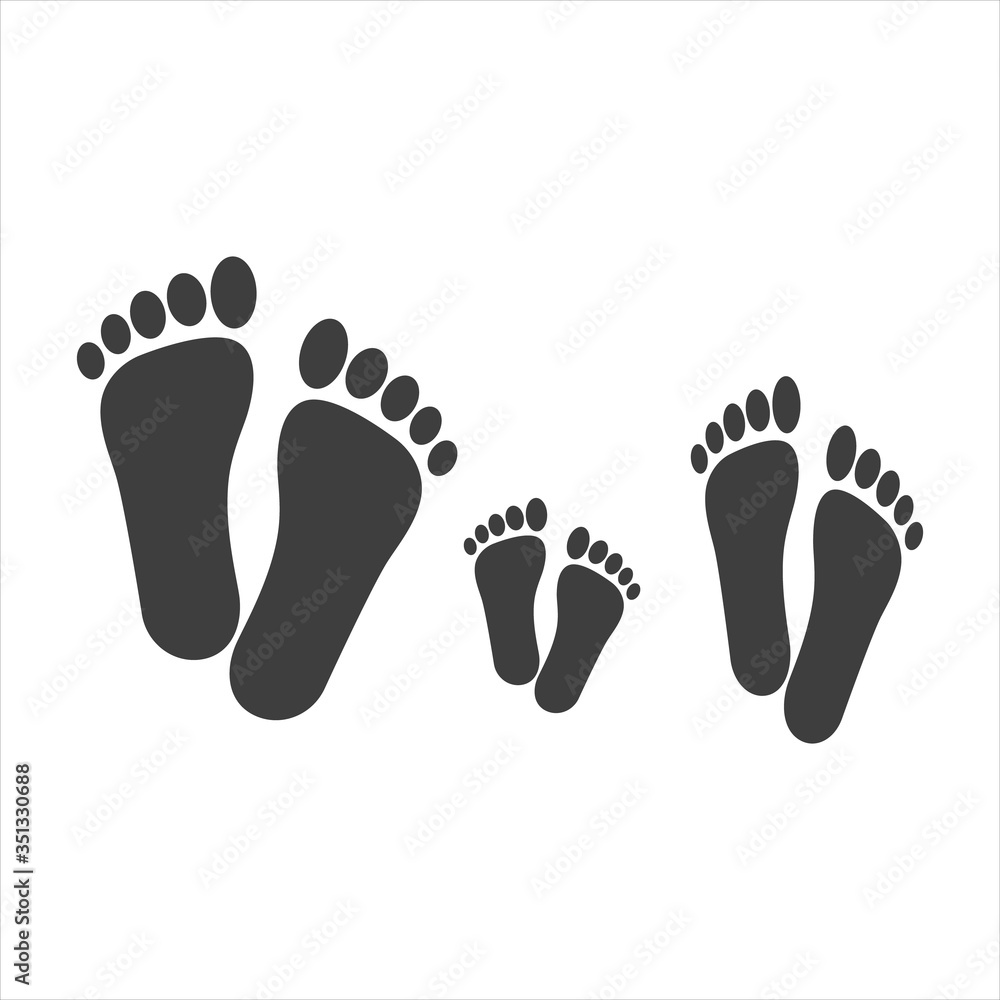 family legs on a white background. EPS10 family legs on a white background. EPS10