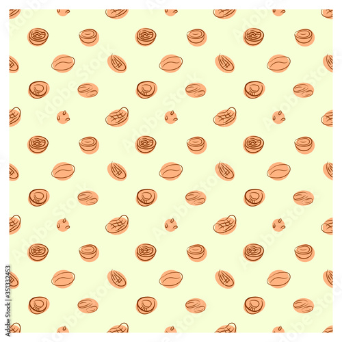 Pattern with nuts