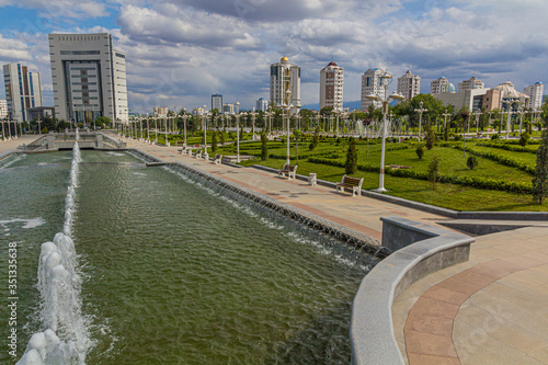 Wallpaper Mural Fountains at Altyn Asyr Park in Ashgabat, capital of Turkmenistan Torontodigital.ca