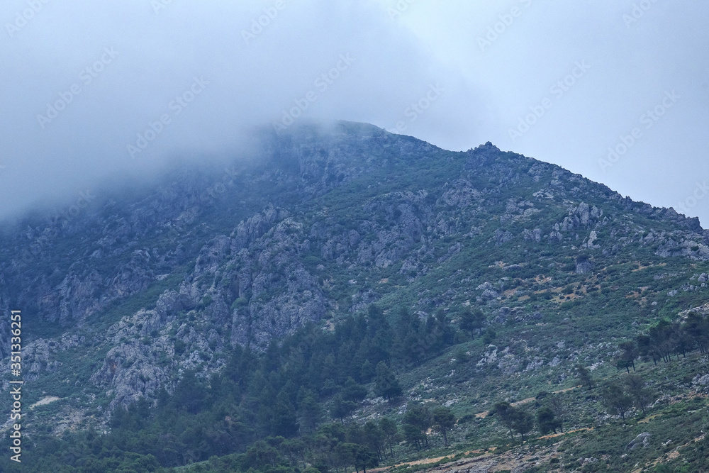 View of the mountains landscape near Chefchaouen, Northern Morocco.