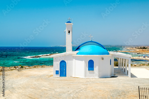 The Church of Saint Thecla on the Mediterranean sea in Ayia NAPA. Cyprus.