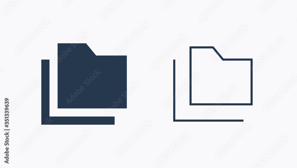 Folder line vector icon. Archive document vector symbol. Organize concept icons set for web design. Modern flat office paper icon for app design. Portfolio binder minimal flat linear icons Folder line vector icon. Archive document vector symbol. Organize concept icons set for web design. Modern flat office paper icon for app design. Portfolio binder minimal flat linear icons