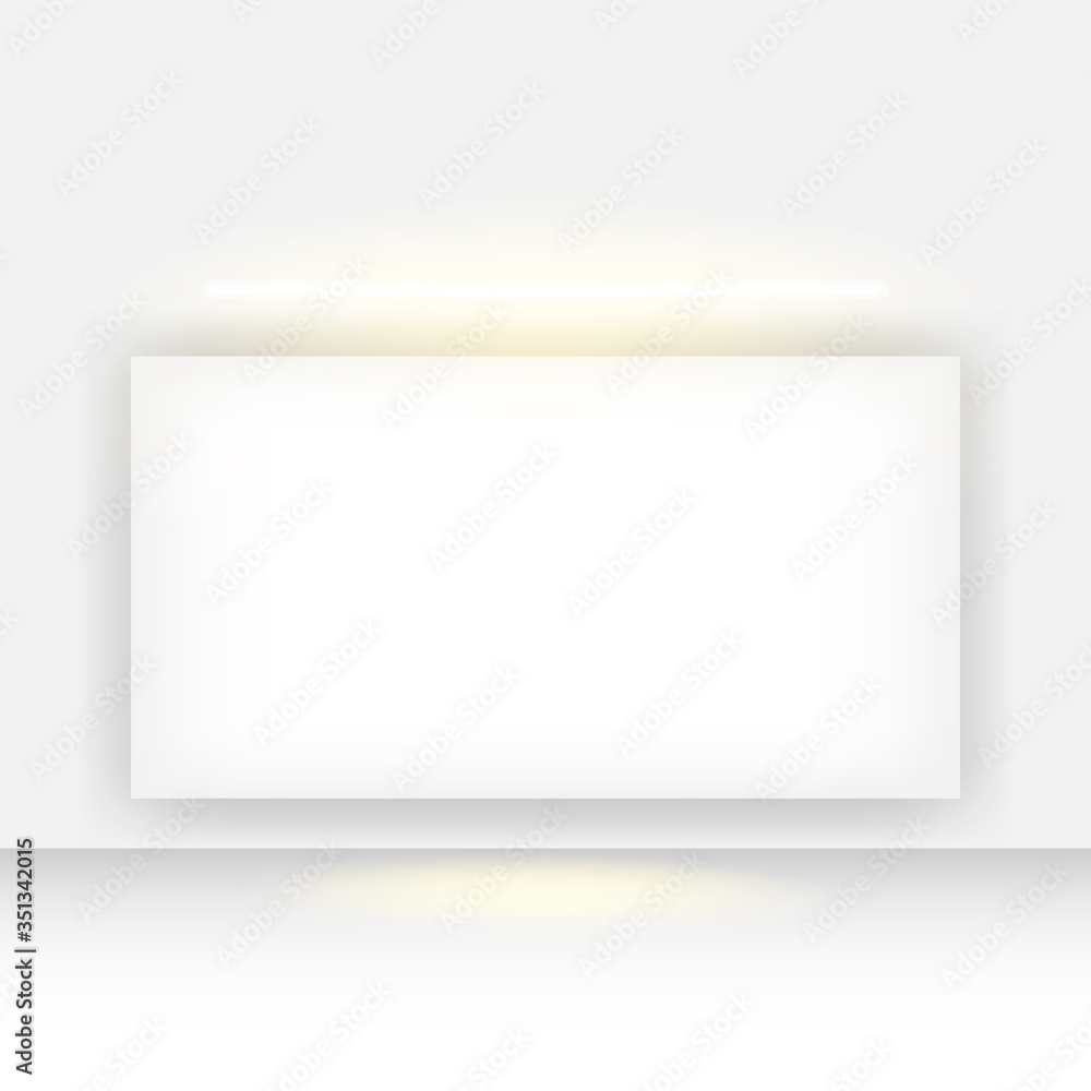 Mockup poster banner design vector template isolated on white background Mockup poster banner design vector template isolated on white background