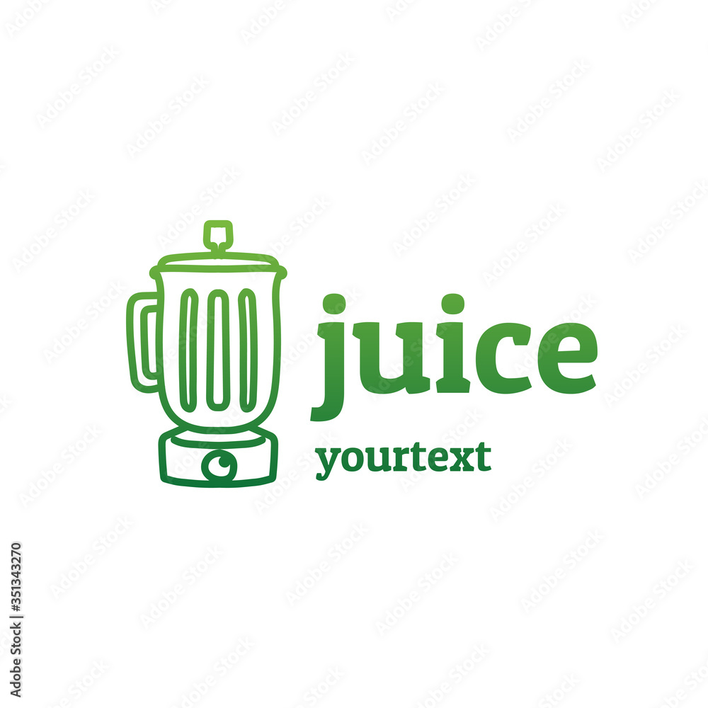 juice hand drawn logo design. gradient color juice hand drawn logo design. gradient color