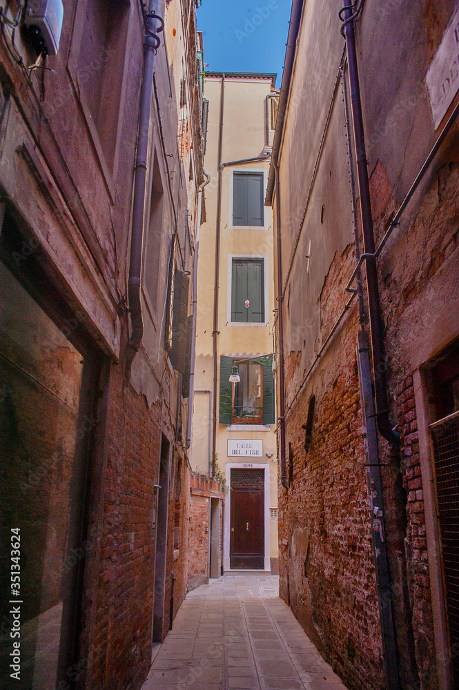 Harrow street the heart of Venice. Italy	