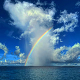 rainbow over the ocean