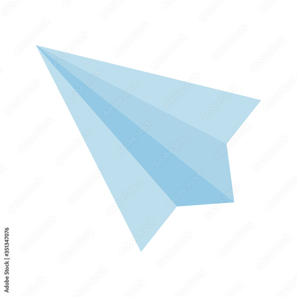 Naklejka premium Isolated origami paperplane vector design