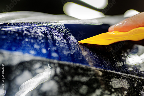 PPF installation process on brand new car