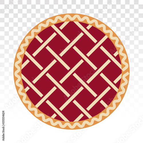 apple pie / cherry pie flat icons for apps and websites