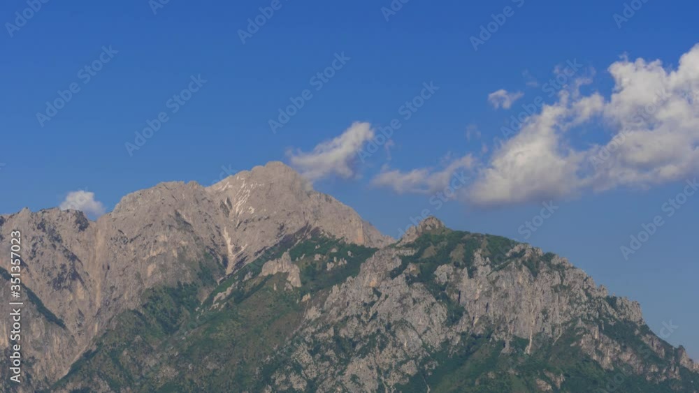 Time lapse of a spectacular movement of clouds on the peaks of the Italian Alps. 4K Time lapse of a spectacular movement of clouds on the peaks of the Italian Alps. 4K