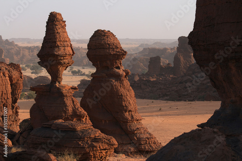 Africa, Chad, View of rock formation at Ennedi range photo