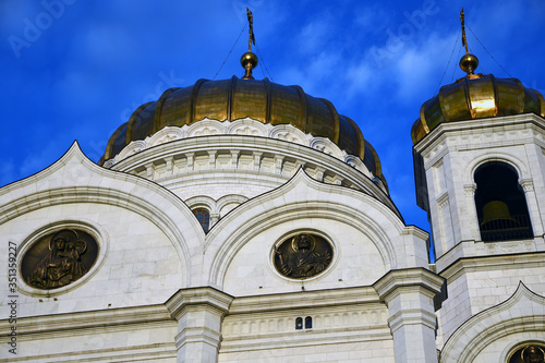 Christ Redeemer cathedral in Moscow. Color photo.