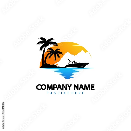 boat logo design
