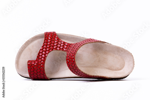 orthopedic leather slippers for women