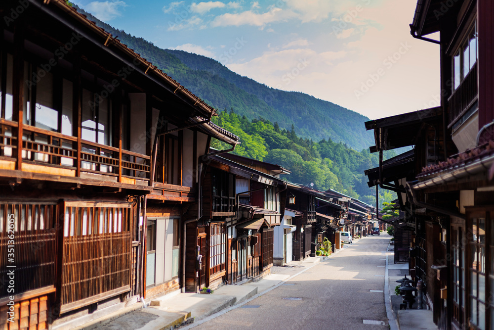 Nakasendo old post town of Tsumago, Nagano prefecture, Honshu, Japan, Asia Nakasendo old post town of Tsumago, Nagano prefecture, Honshu, Japan, Asia