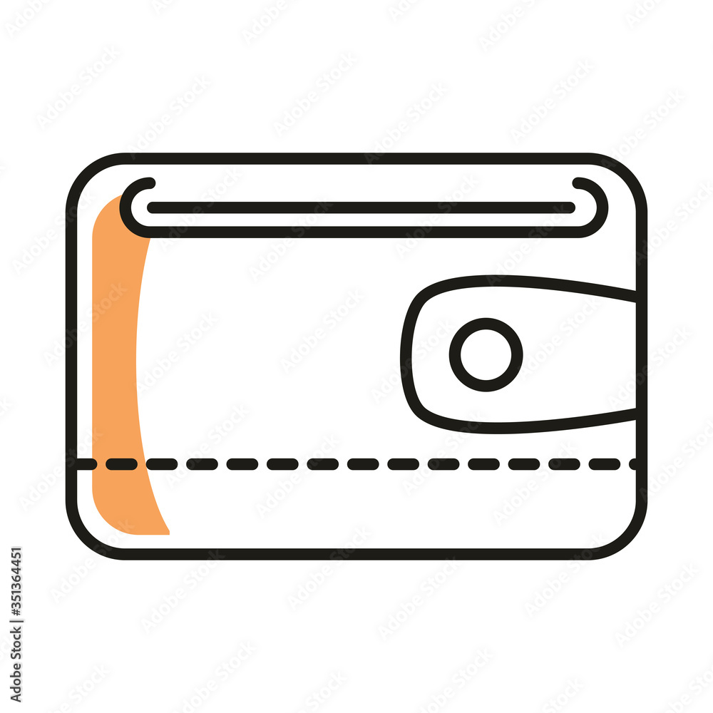 wallet line style icon vector design wallet line style icon vector design
