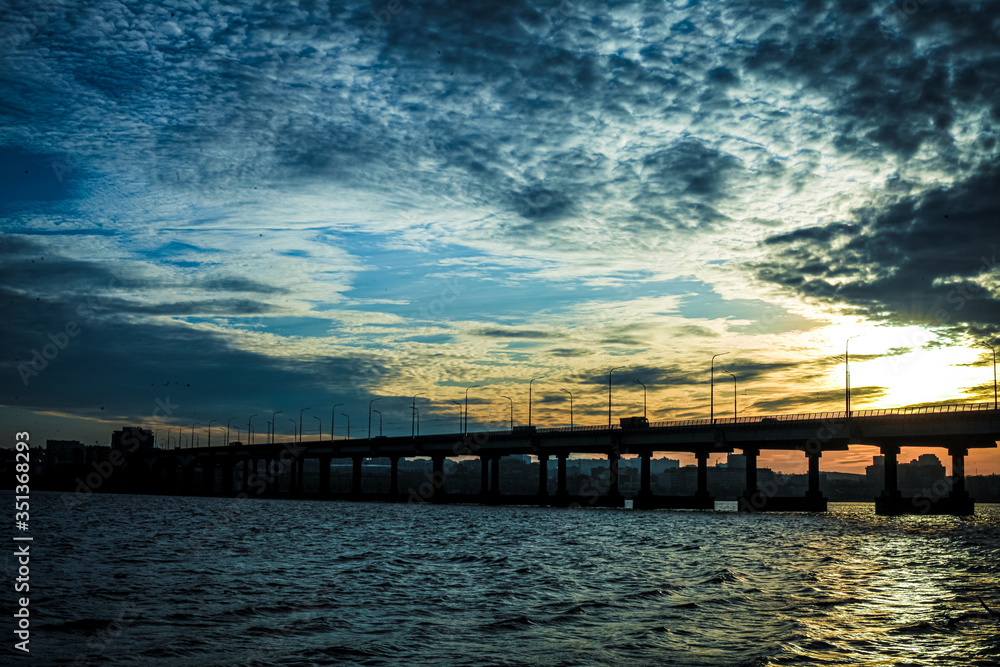 Sunset on a beautiful river