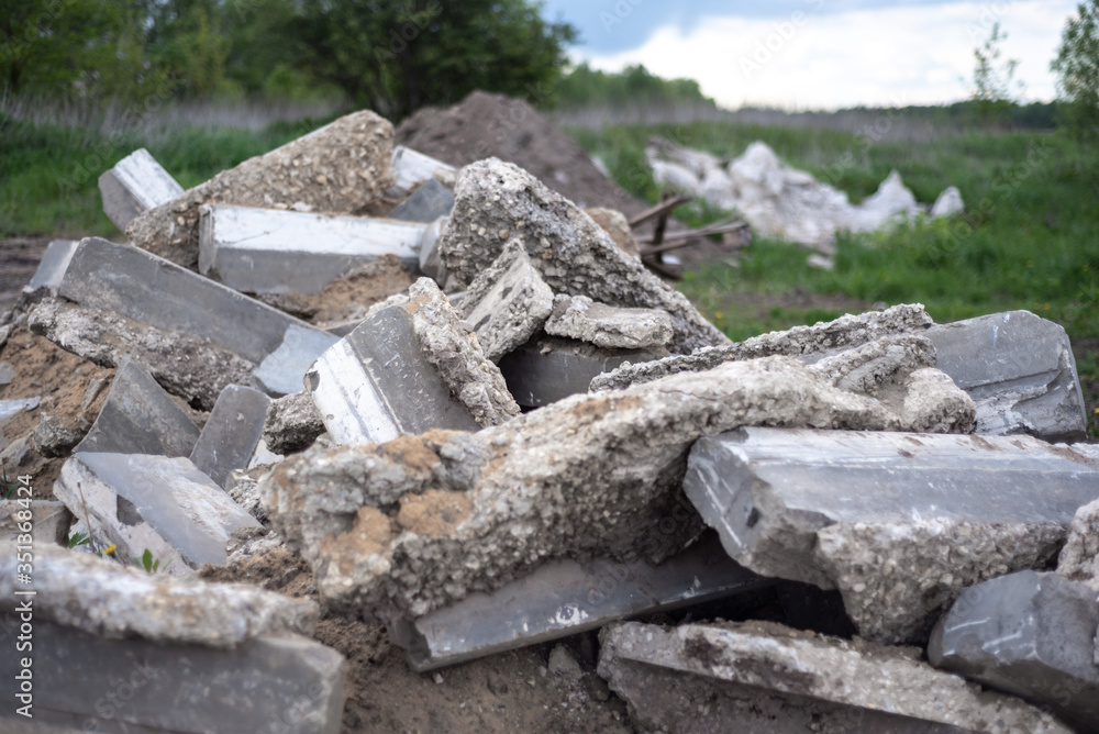 construction waste concrete plate construction waste concrete plate