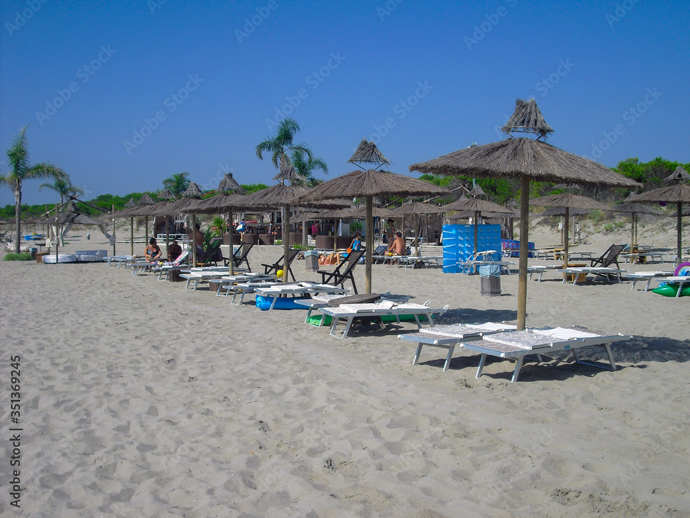 Bathing establishments on the beaches of Basilicata
