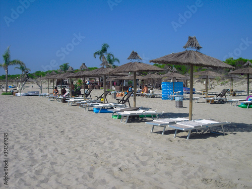 Bathing establishments on the beaches of Basilicata 