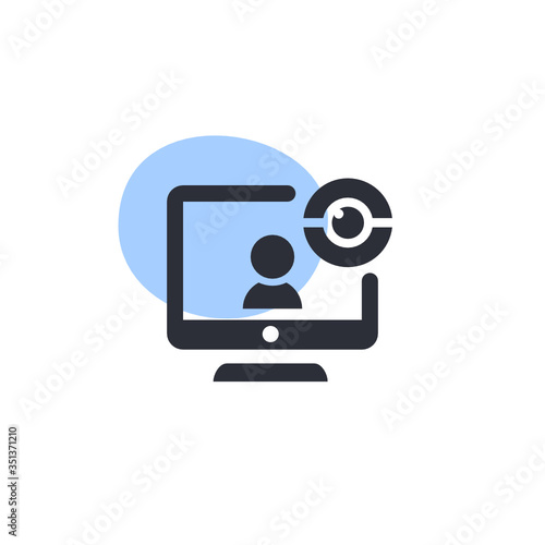 Wallpaper Mural Video Chat -  Icon Torontodigital.ca