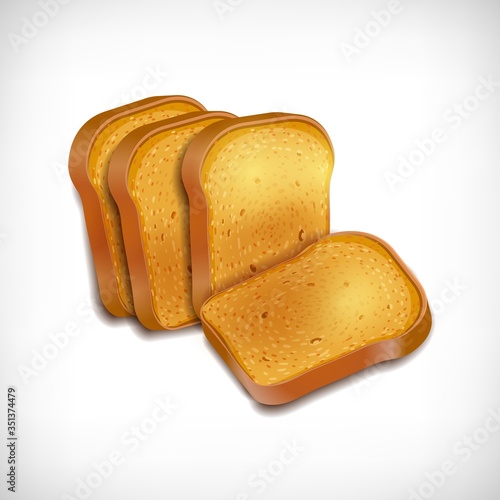 Bread toasts for sandwich. Healthy food concept.