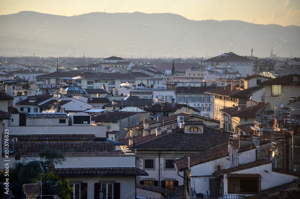 Fototapeta premium Vista de la ciudad de Florencia, Italia