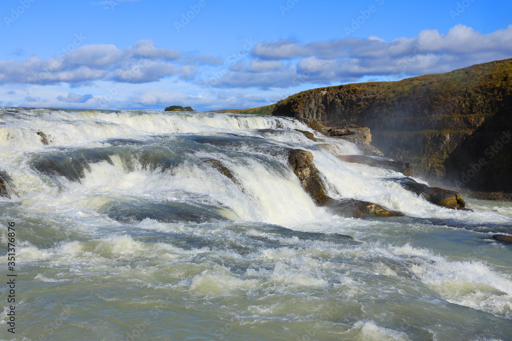Gullfoss Waterfall in Iceland, Europe
