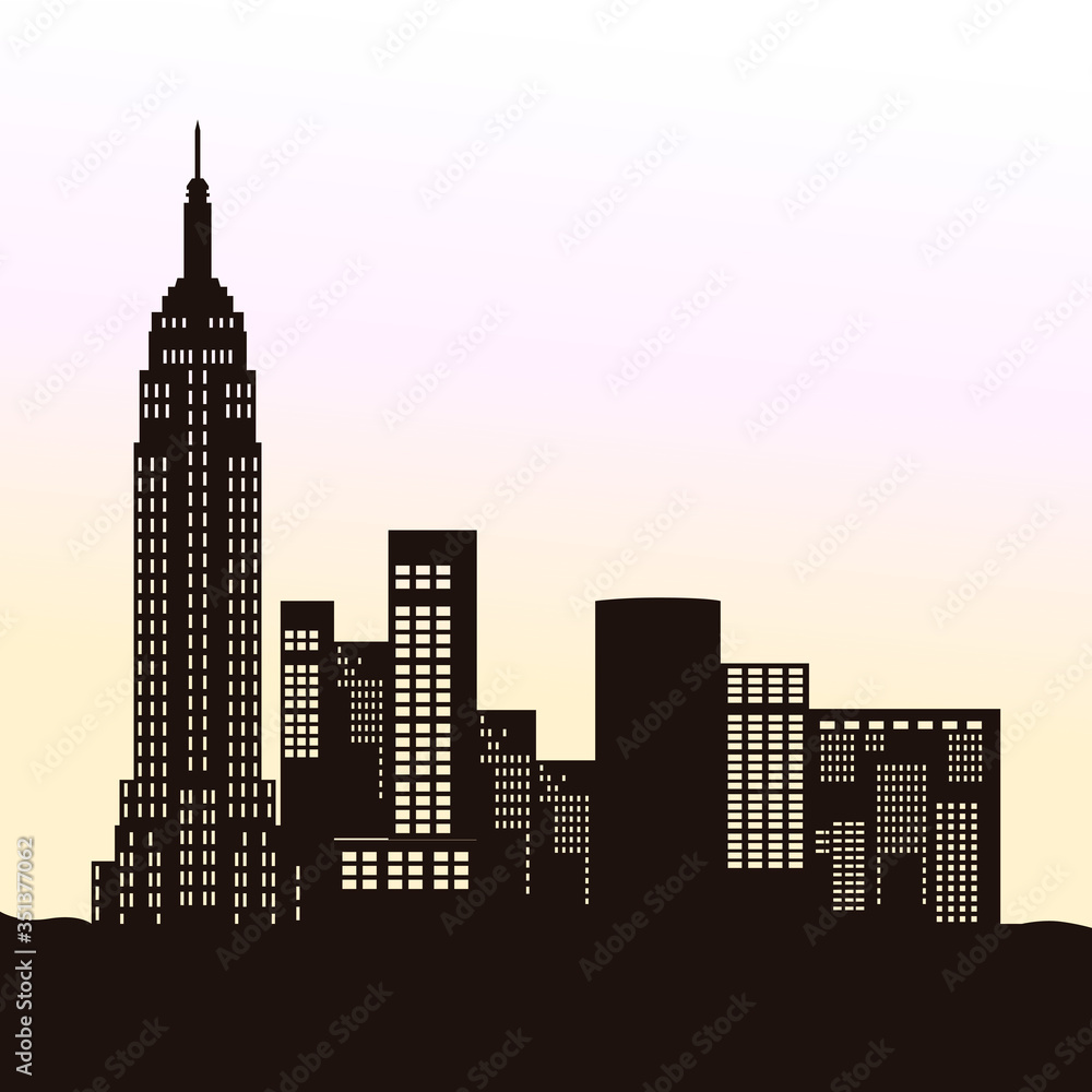 City skyline of New York