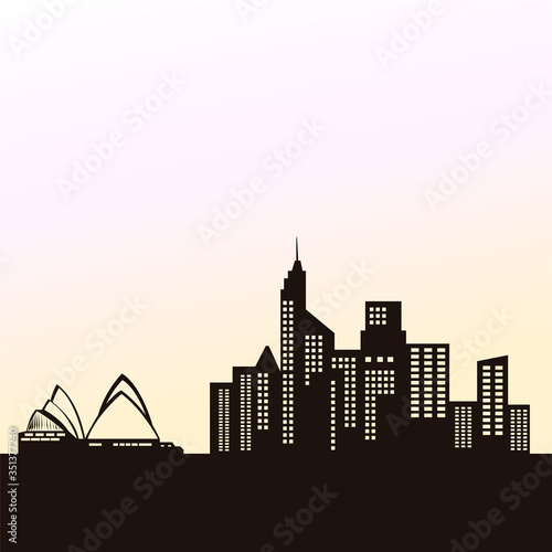 City skyline of sidney