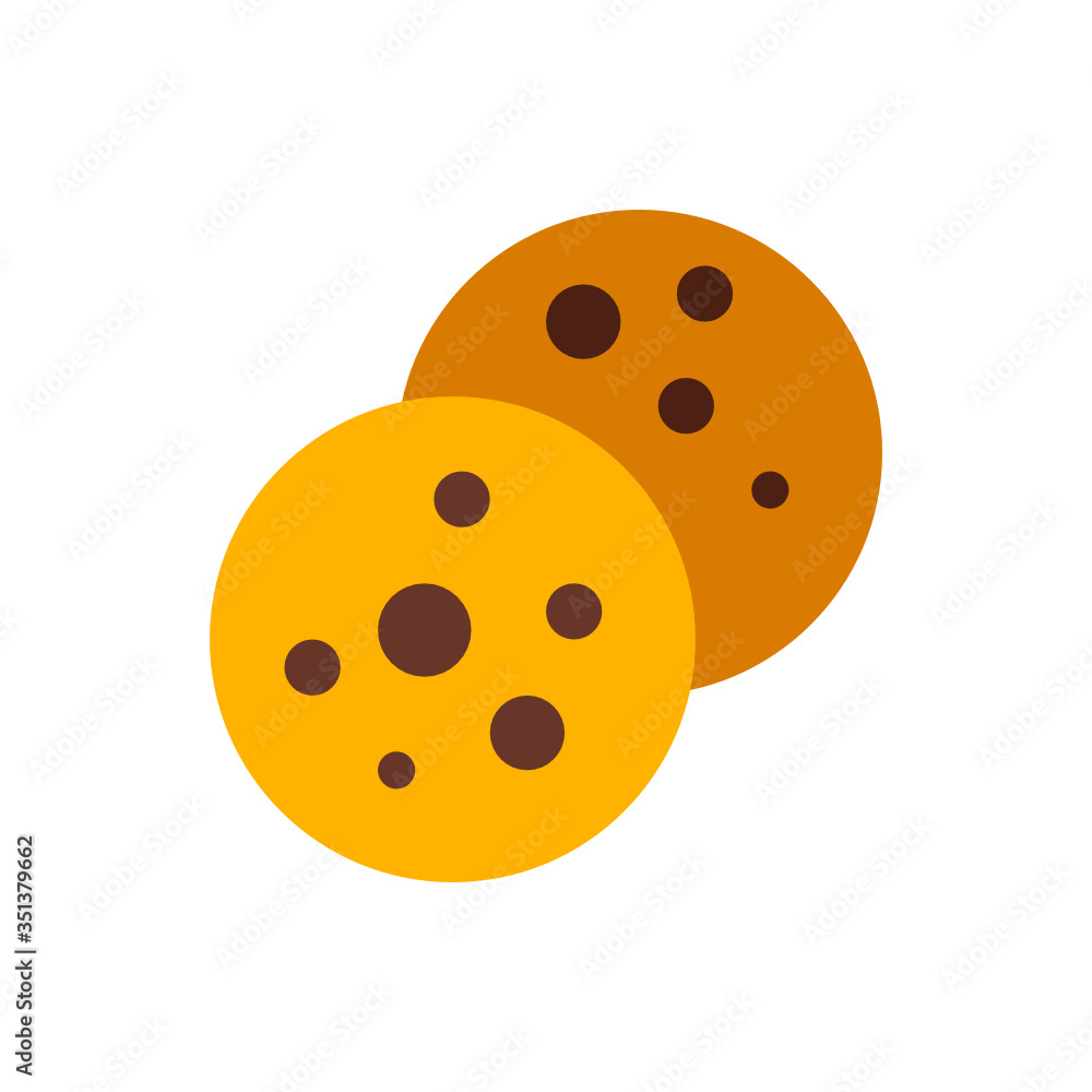 Vector illustration of chocolate chip cookies Vector illustration of chocolate chip cookies