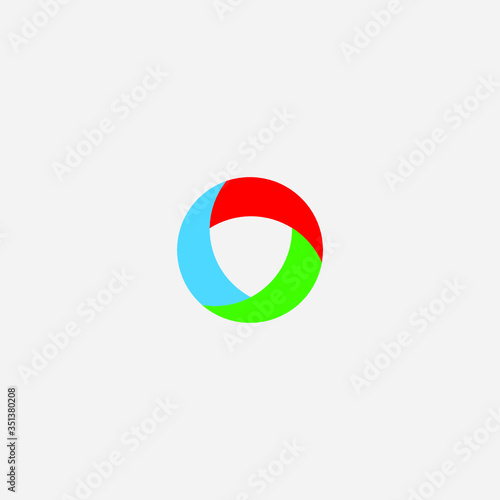 circular graphic element Illustration template design