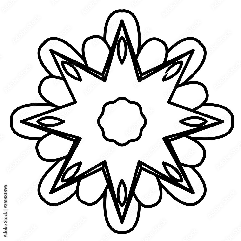 Obraz premium Mandala floral pattern